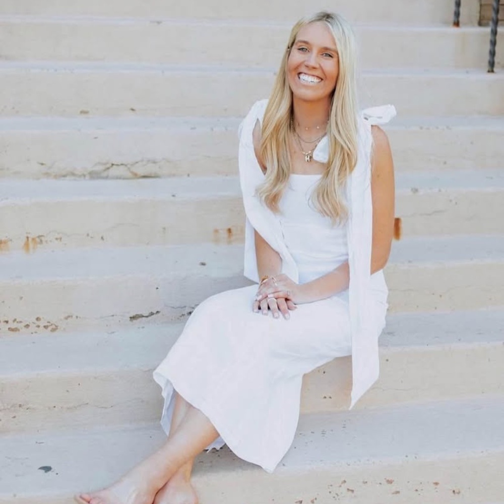 DISSH White Linen Dress